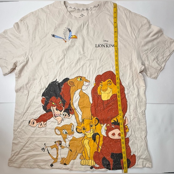 Lion King Sleeper Shirt Womens Plus Size 2XL Beige Simba Pumba  Pajama Rare 2009 - Picture 3 of 11